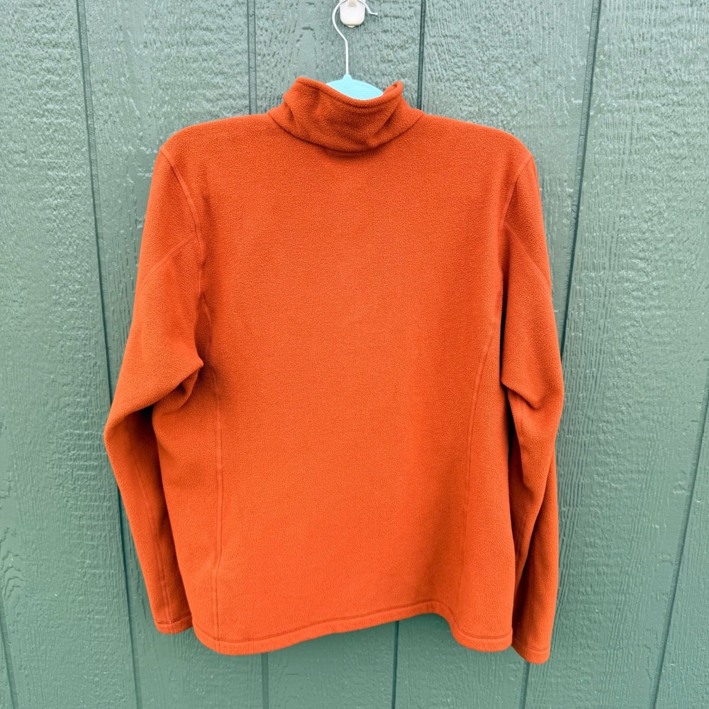 Patagonia Micro D Pullover Womens XL BURR Orange Quarter Zip Fleece STY26278 - Picture 3 of 11